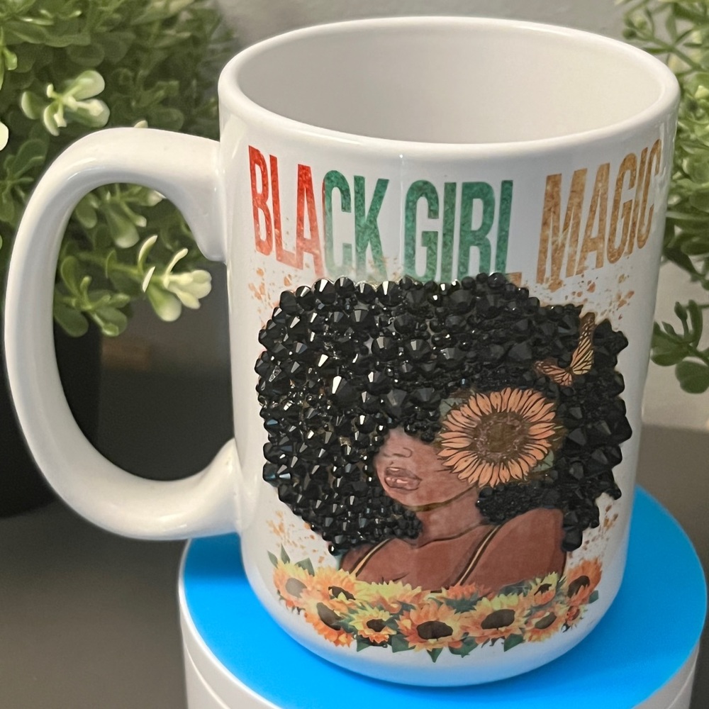 2 for $10 Black Girl Magic Bling Mug